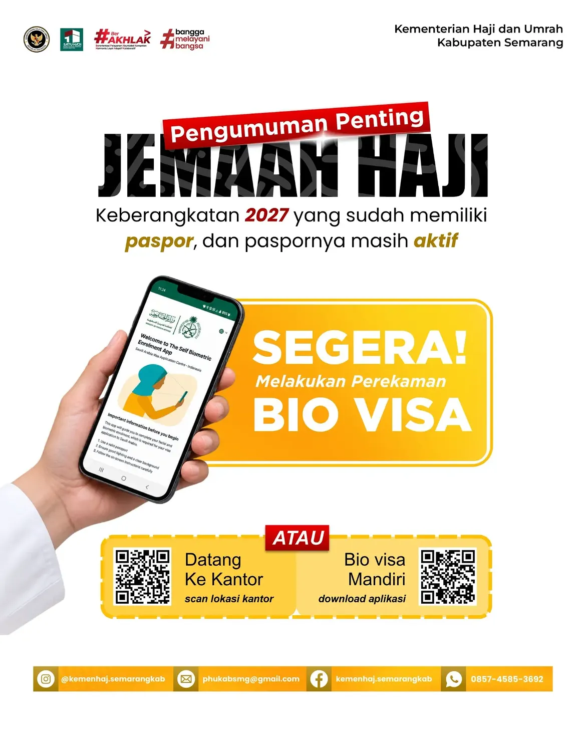 📢 PENGUMUMAN PENTING BAGI JEMAAH HAJI KEBERANGKATAN 2027! 🕋