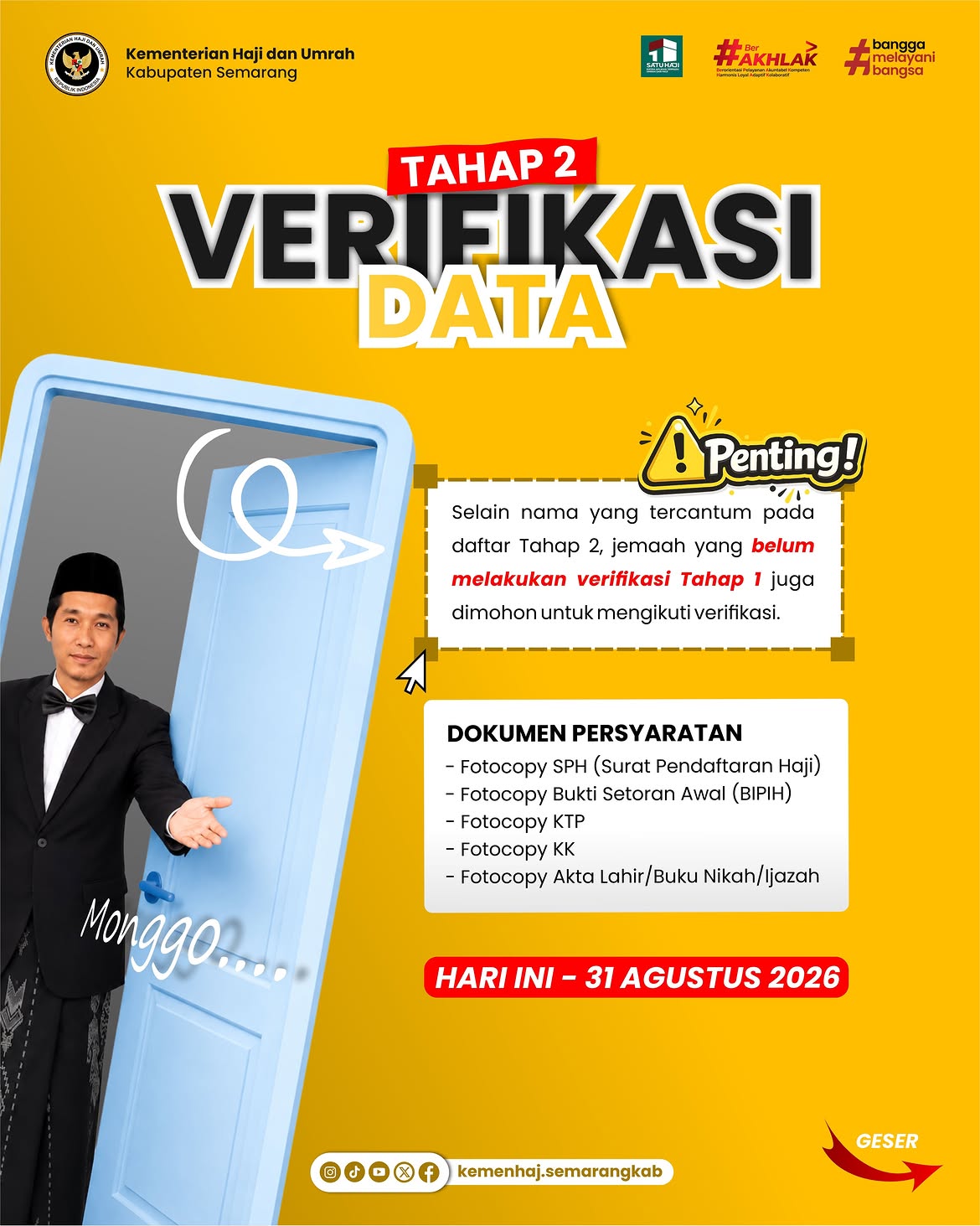 📢 VERIFIKASI DATA TAHAP 2 SUDAH DIBUKA! 📢