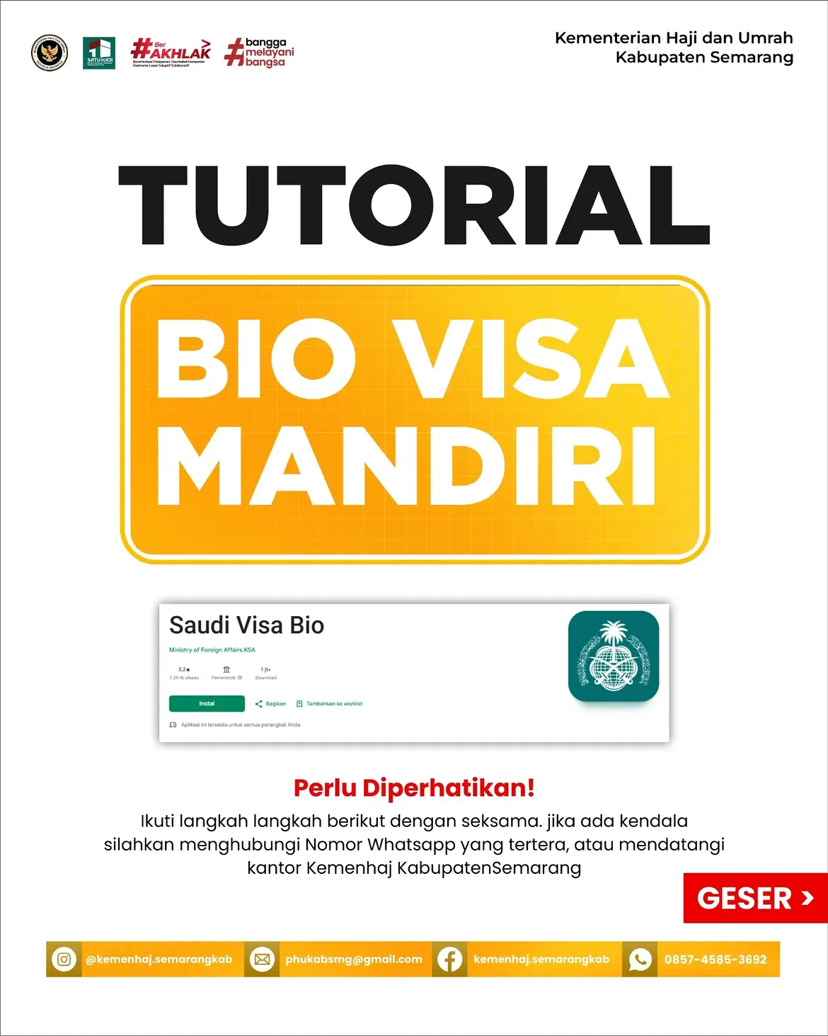 📢 TUTORIAL BIO VISA MANDIRI 🇸🇦